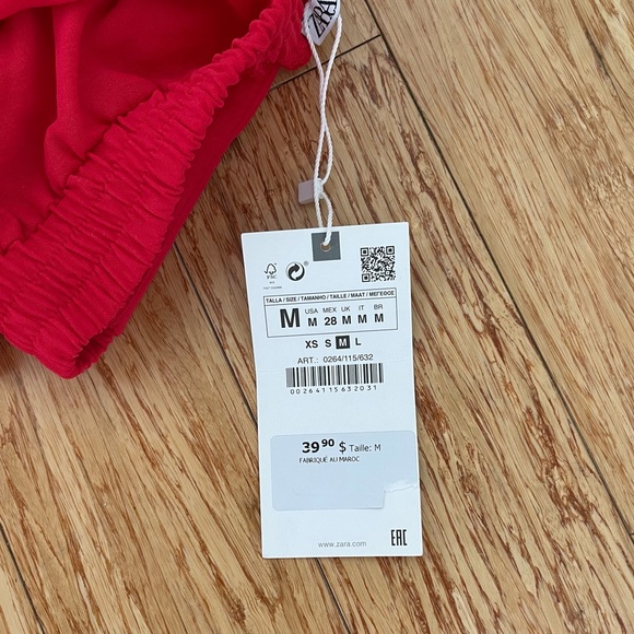 Zara - Wide leg red pants (NEW with tag) - Picture 4 of 6